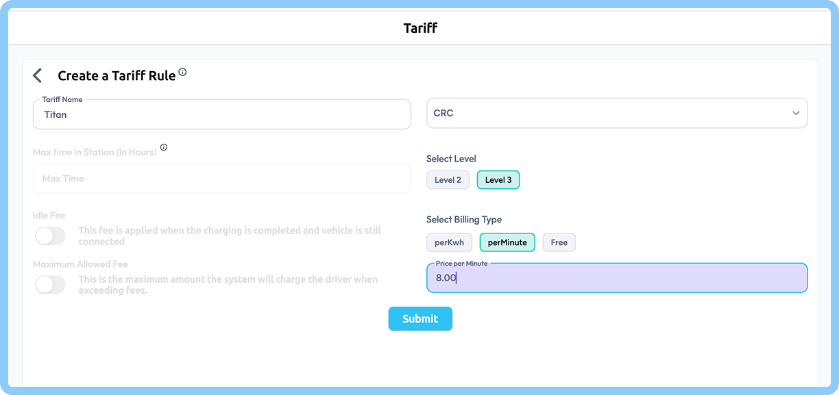ProRanked – EV Charging Management Platform screen 2