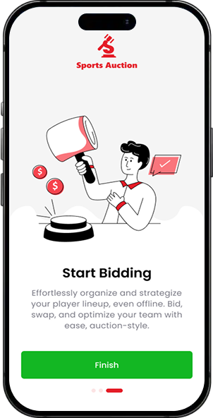 Sport Auction screen 4