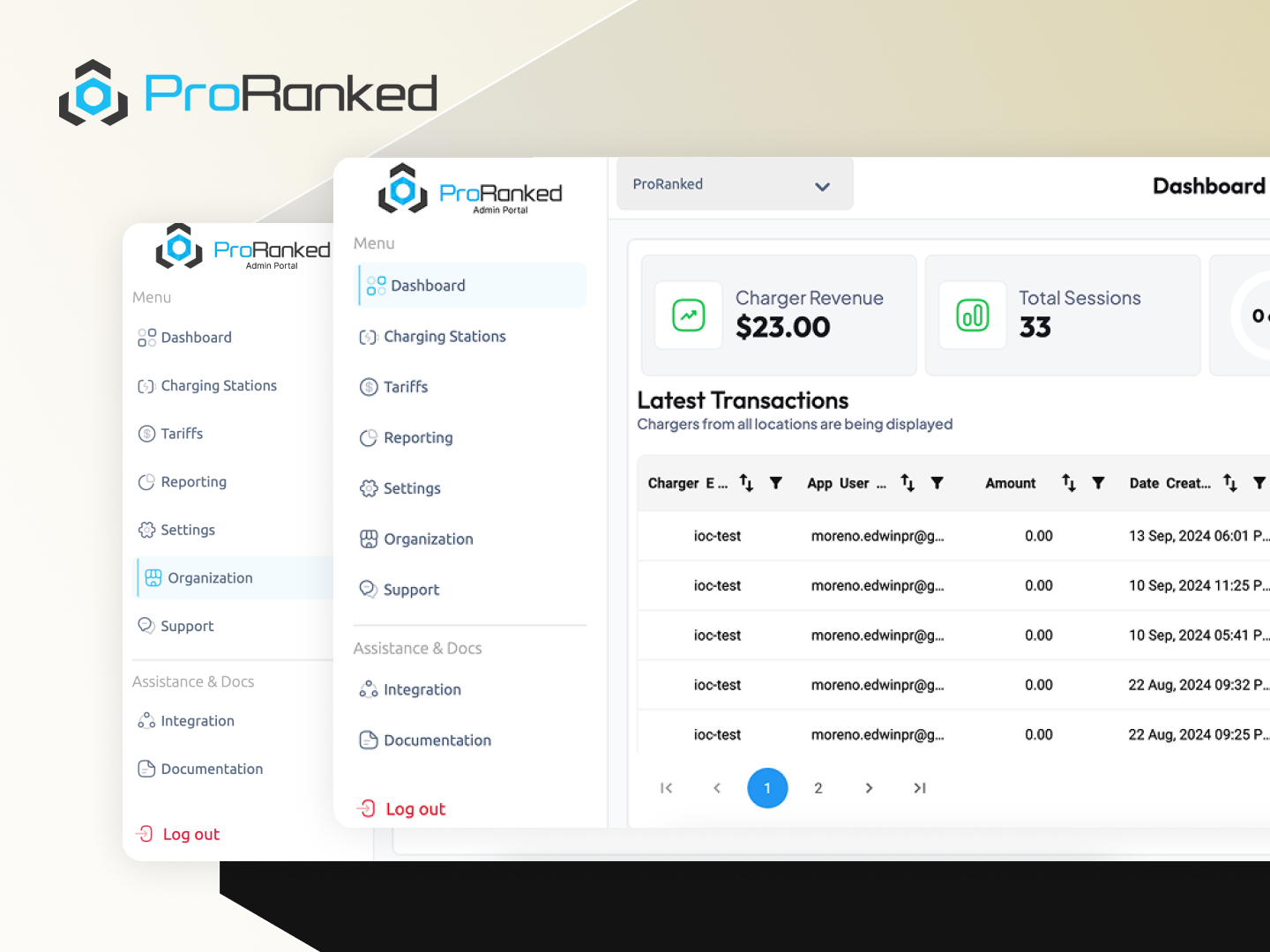 ProRanked – EV Charging Management Platform