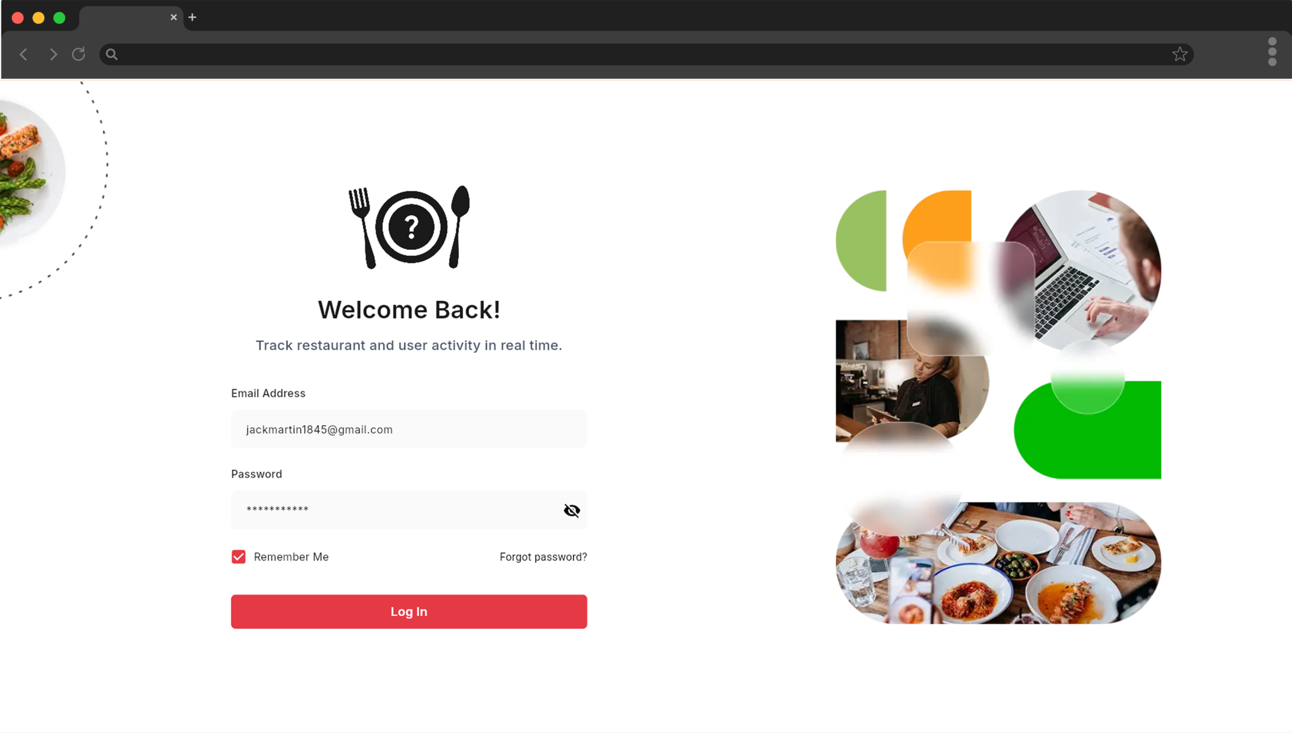 What’s 4 Dinner Web App screen 2
