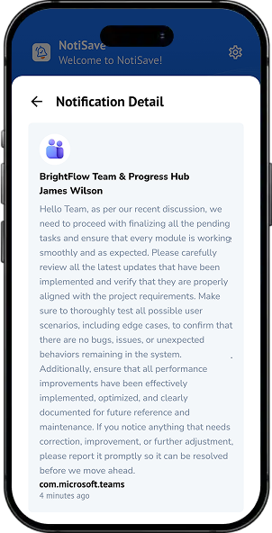 NotiSave screen 6