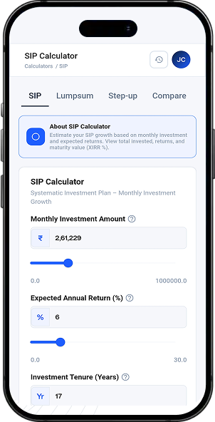Fincalc360 screen 2