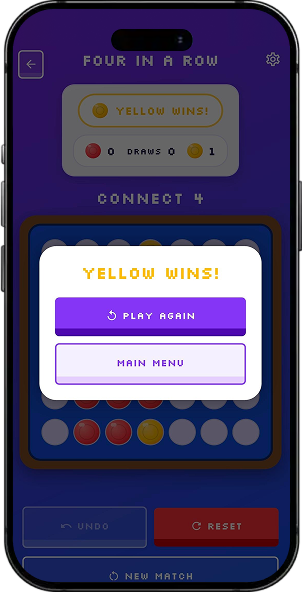 Connect 4 Game screen 3