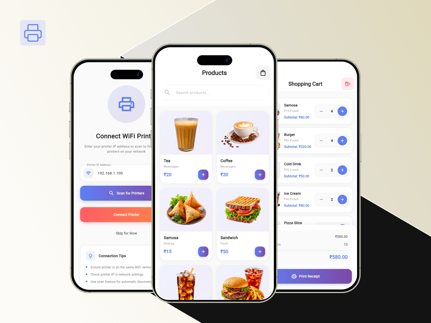 PrintBill – WiFi POS Billing & Receipt Printing Application