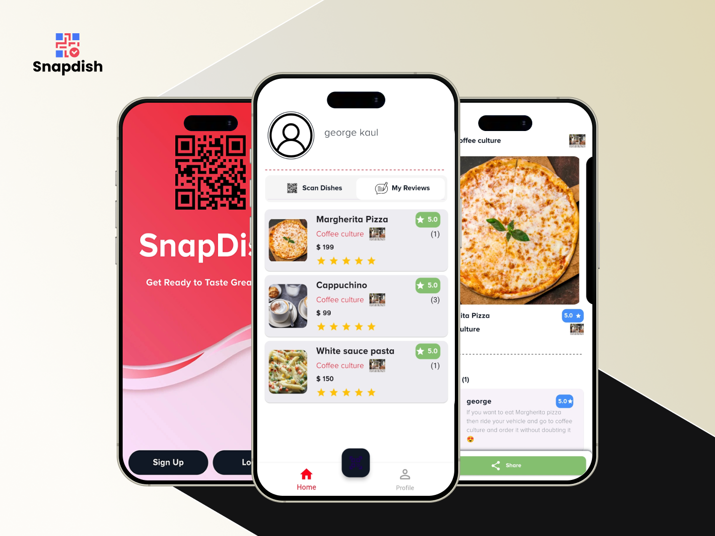 SnapDish – Restaurant Menu & Review (Mobile App)