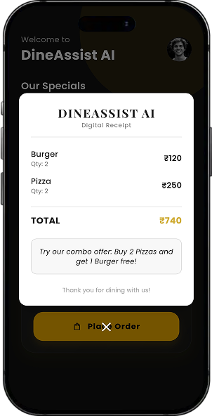 DineAssist AI screen 2