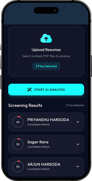 AI Resume Screening System screen 2
