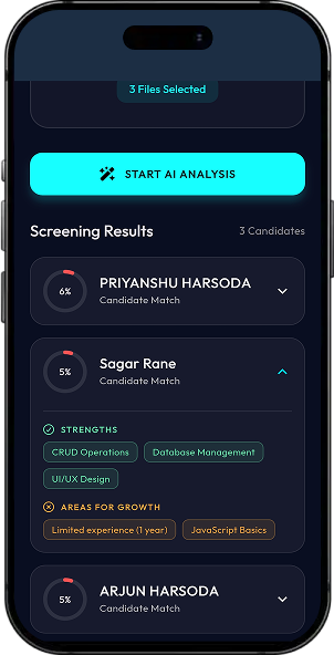 AI Resume Screening System screen 3