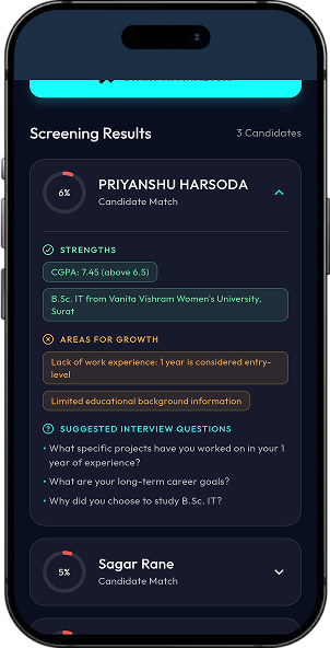 AI Resume Screening System screen 5