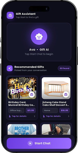 AI Avatar Chat – Real-Time Voice AI Gift Assistant (Ava) screen 1