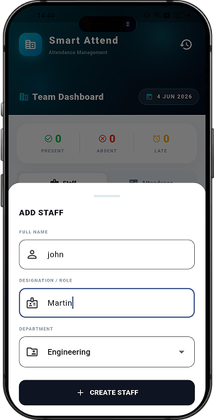 Smart Attend screen 4