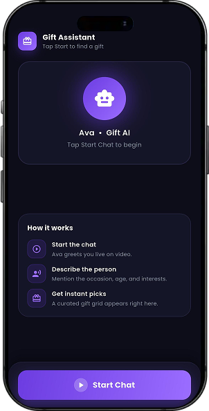 AI Avatar Chat – Real-Time Voice AI Gift Assistant (Ava) screen 3