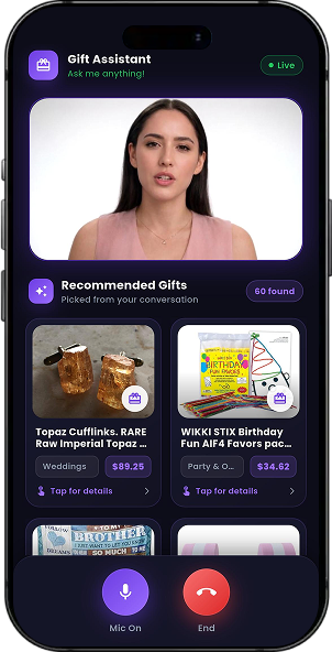 AI Avatar Chat – Real-Time Voice AI Gift Assistant (Ava) screen 3